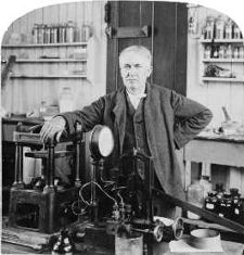 Thomas Edison in his Research Laboratory